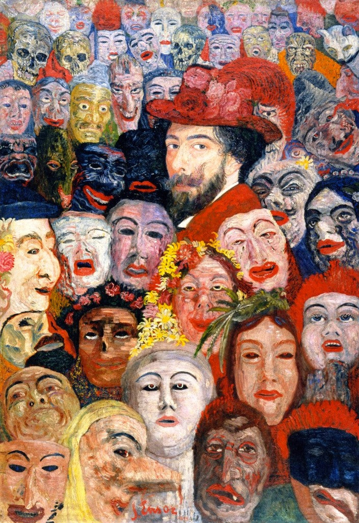 Self Portrait with Masks - James Ensor