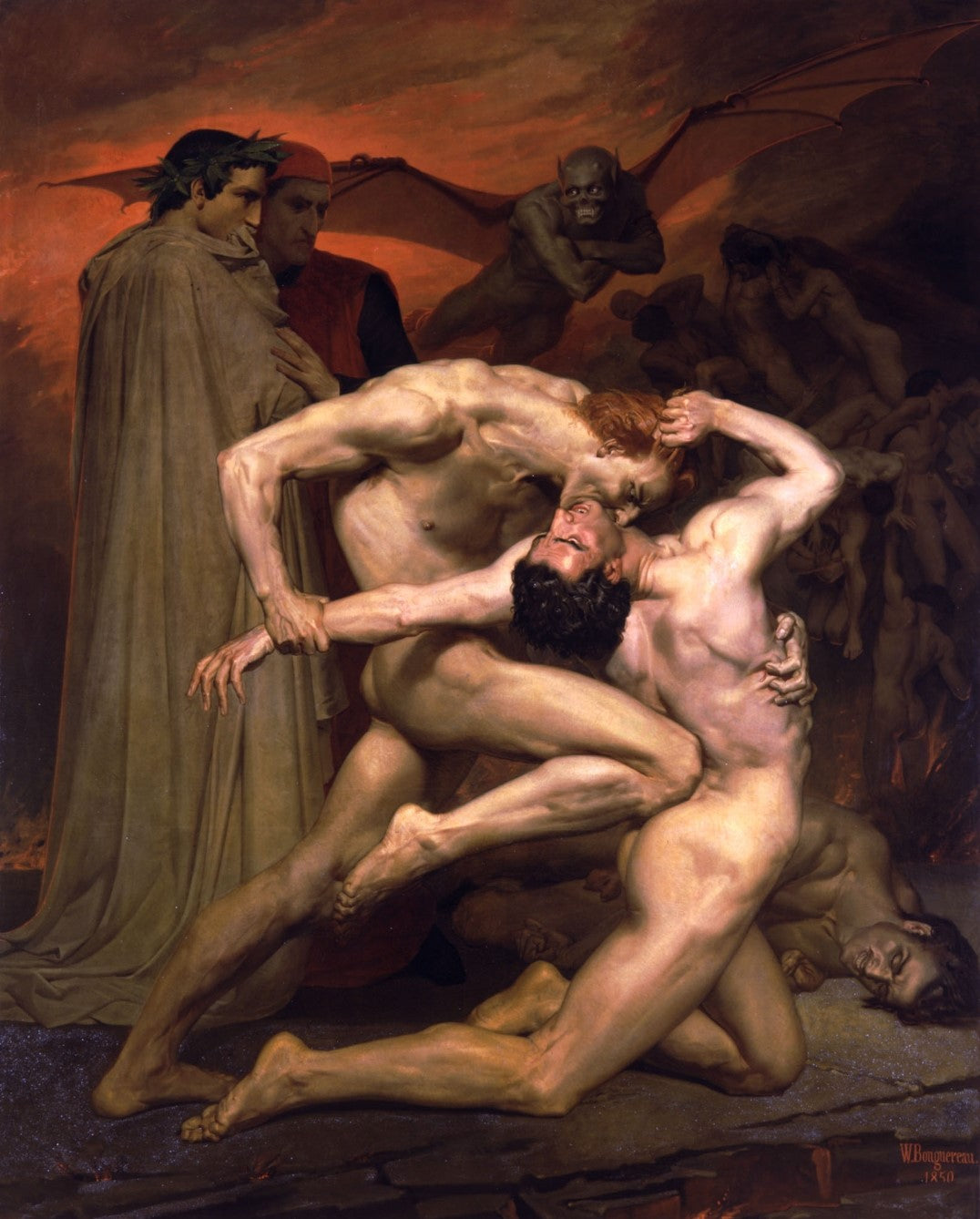 Dante and Virgil in Hell - William-Adolphe Bouguereau