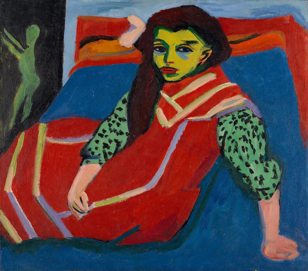 Ernst Kirchner - Seated Girl