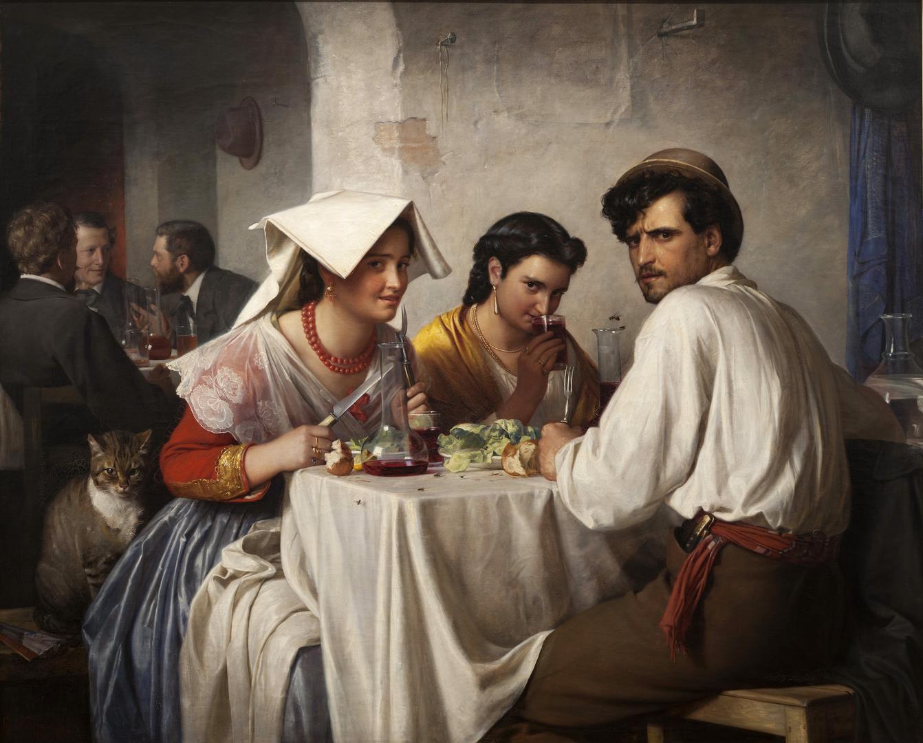 In a Roman Osteria - Carl Bloch