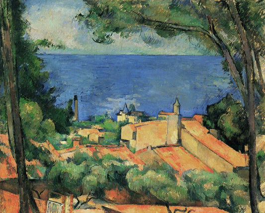 L´Estaque with Red Roofs - Paul Cézanne