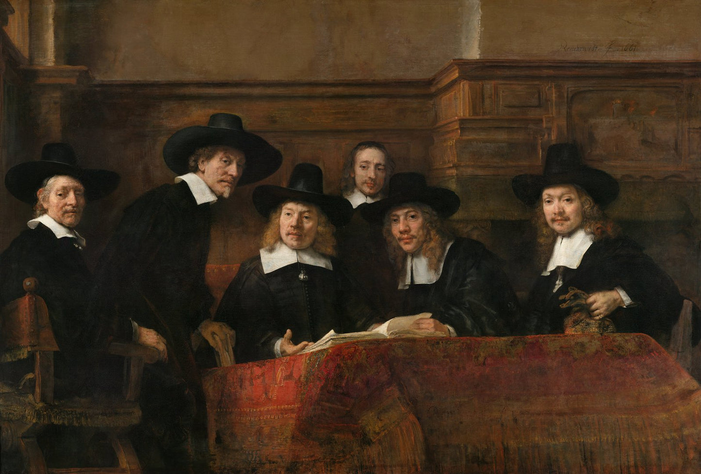 Los síndicos de los pañeros - Rembrandt