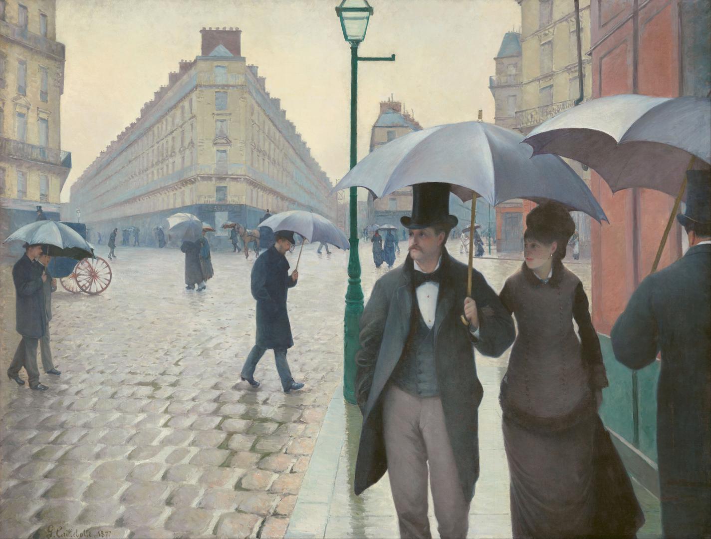 Paris Street In Rainy Weather - Gustave Caillebotte