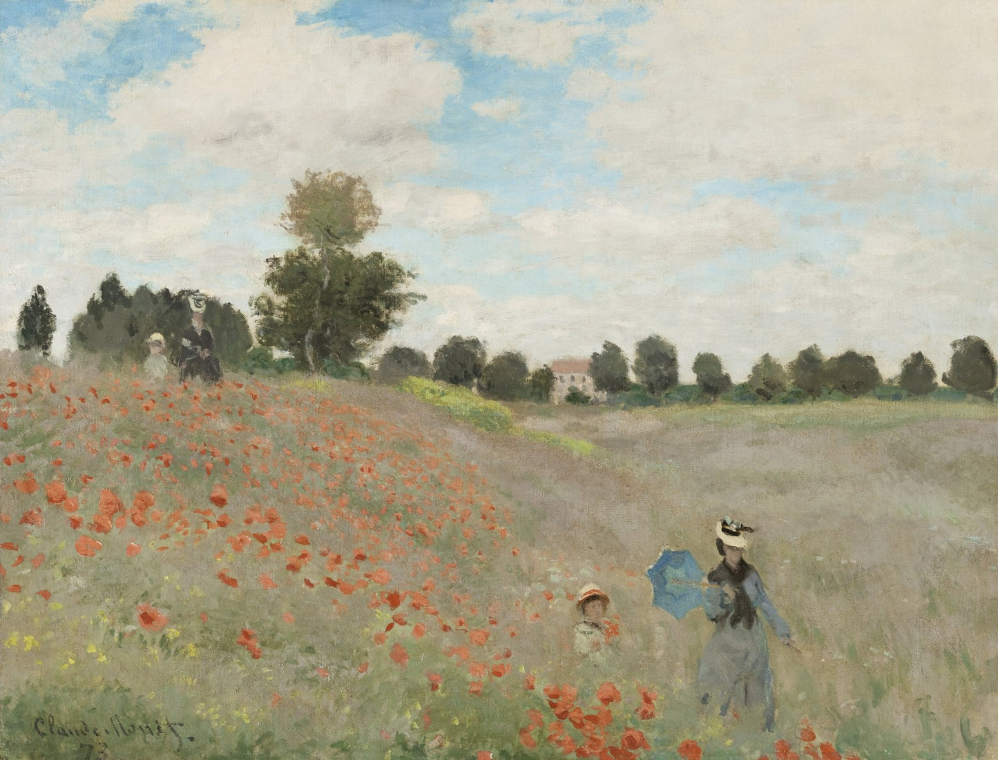 Campo de Amapolas en Argenteuil - Claude Monet