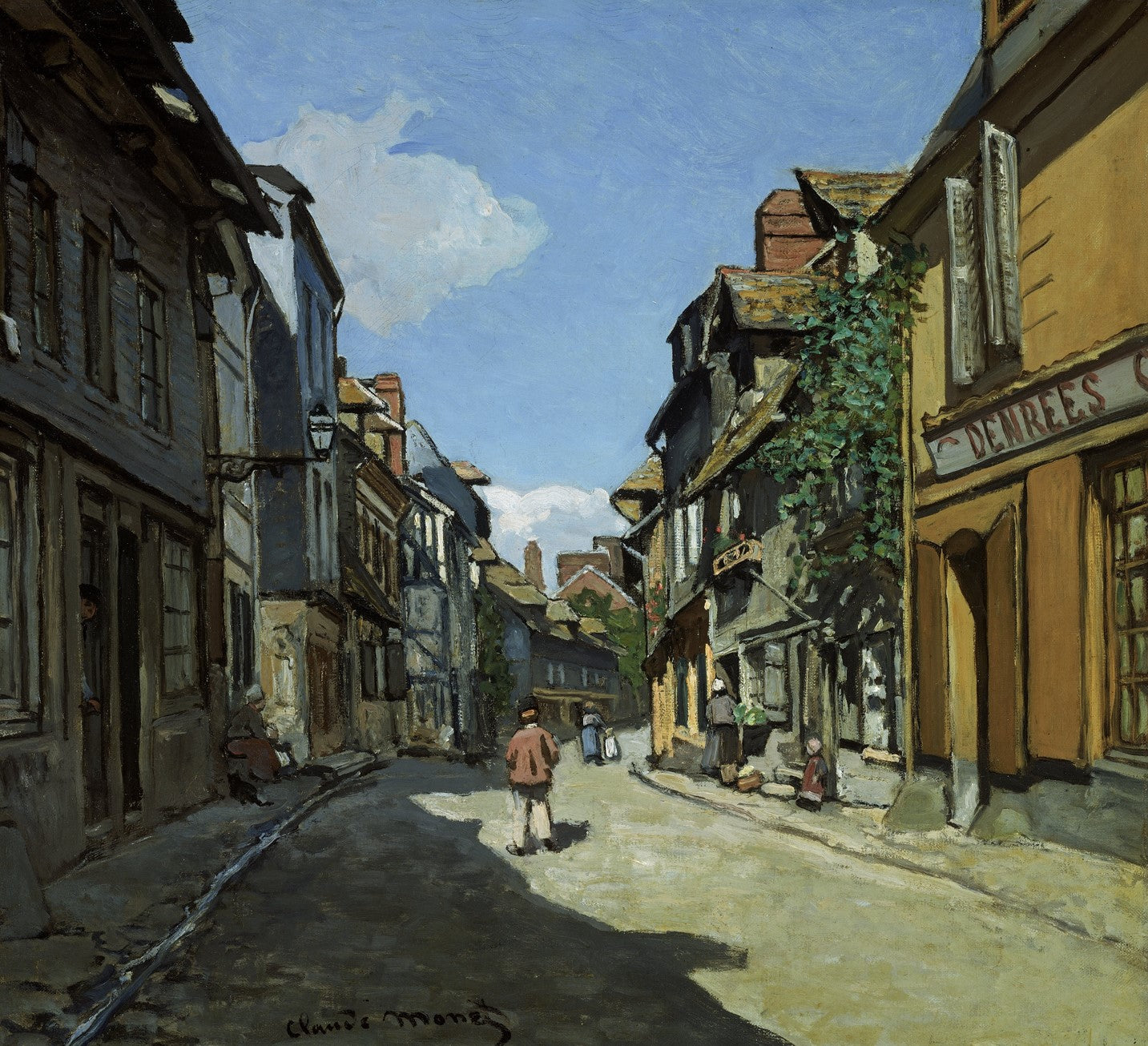 Rue de la Bavole, Honfleur - Claude Monet