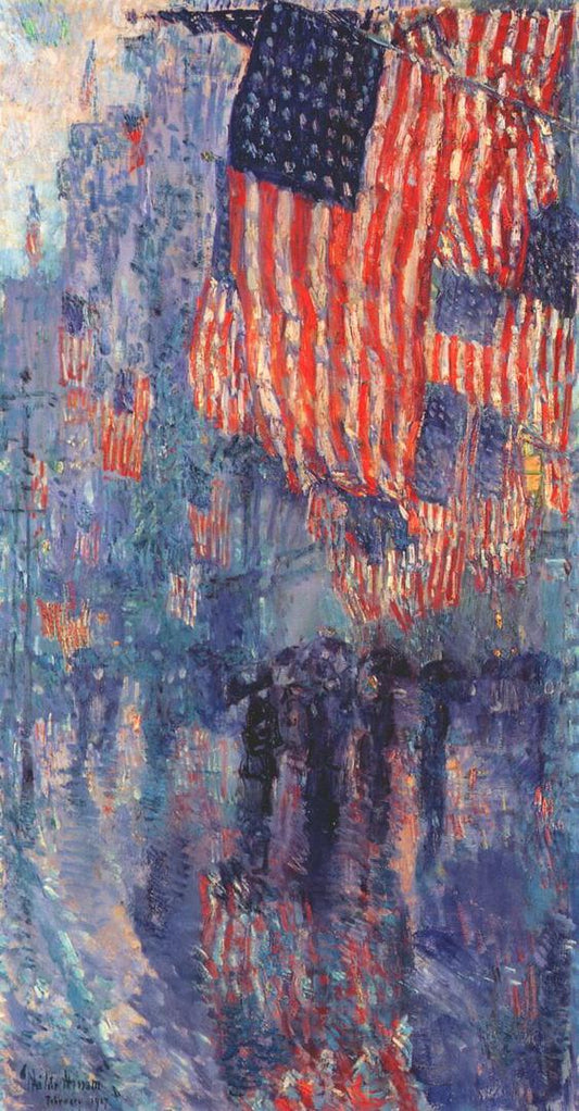 The Avenue in the Rain - Childe Hassam